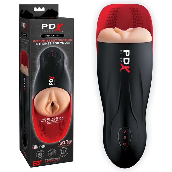 Pipedream Extreme Toys Elite Fuck-O-Matic – USB Rechargeable Sucking Masturbator