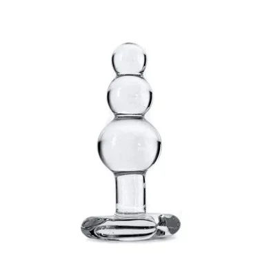 Pipedream Products Icicles # 47 Clear Beaded Glass Butt Plug