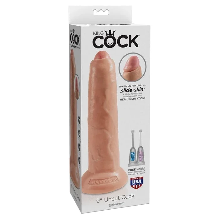 Pipedream Products King Cock 9” Uncut Beige