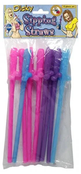 Pipedream Products Multi-Colored Dicky Sipping Straws