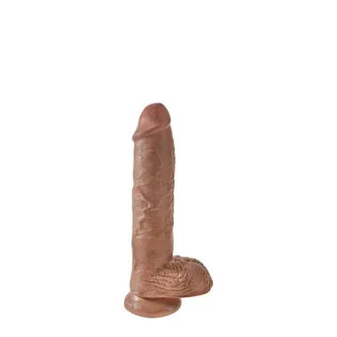 Pipedreams King Cock 10 inch Realistic Dildo with Balls & Suction Cup Tan