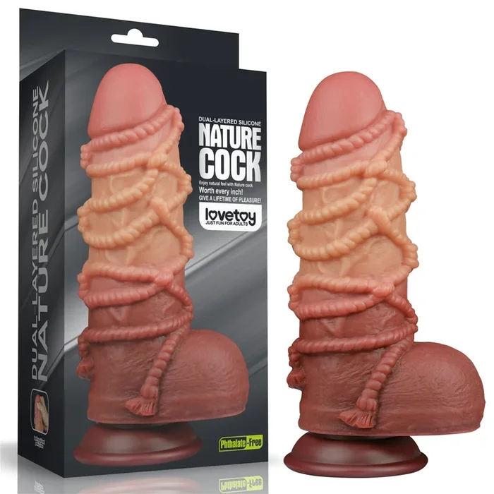 Platinum Silicone Cock with Rope