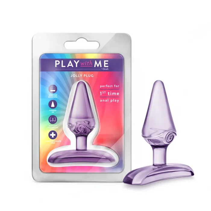 Play With Me By Blush® | Jolly Plug – Purple 2.75 Inch Anal Plug