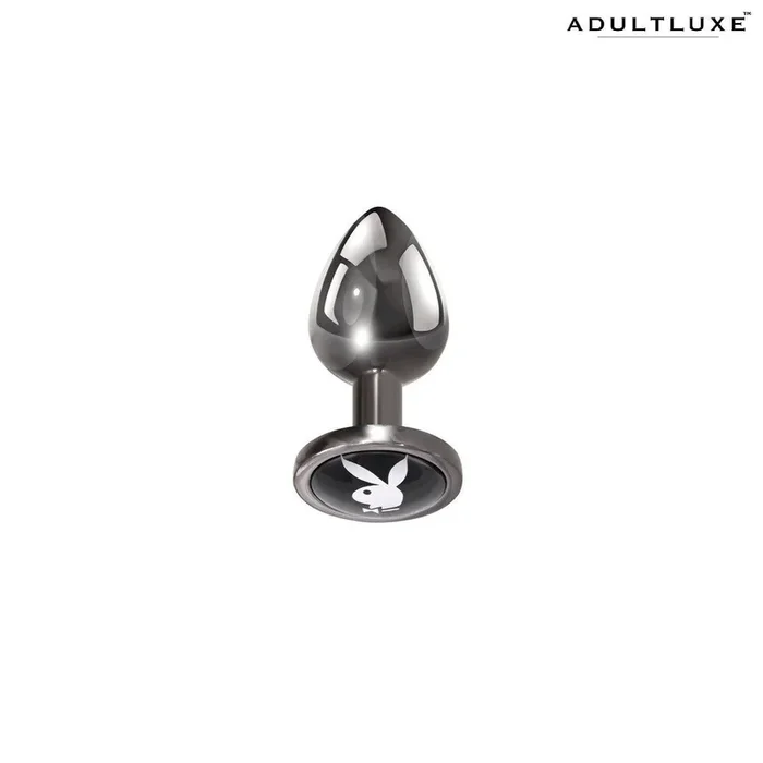 Playboy Tux Small Metallic Glass Butt Plug