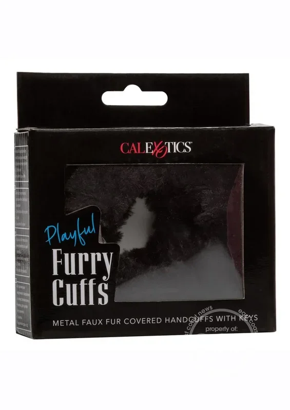 Playful Furry Cuffs – Black