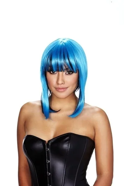 Pleasure Wigs Belladonna Blue Black