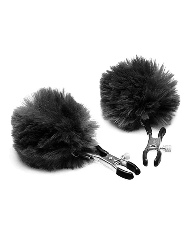 Pom Pom Nipple Clamps – Black