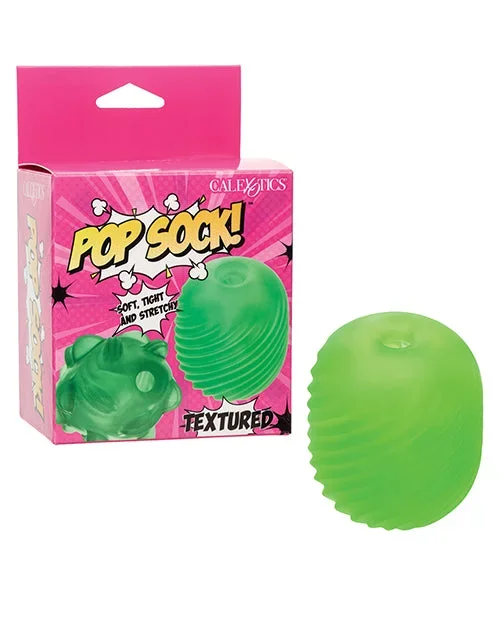 Pop Sock Textured Masturbator – Green