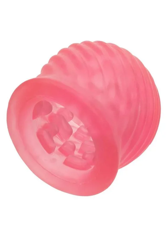 Pop Sock Tickler Reversible Textured Stroker – Pink