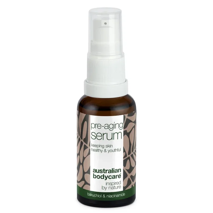 Pre-aging Serum – Prevents wrinkles and fine lines — Pre-aging Serum fights signs of aging and firms the skin with Peptides, Caffeine, and Hyaluronic Acid. Smooths lines and provides intense hydration
