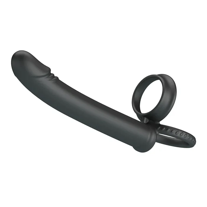 Pretty Love Moses Double Penetration Dildo Cock & Ball Ring