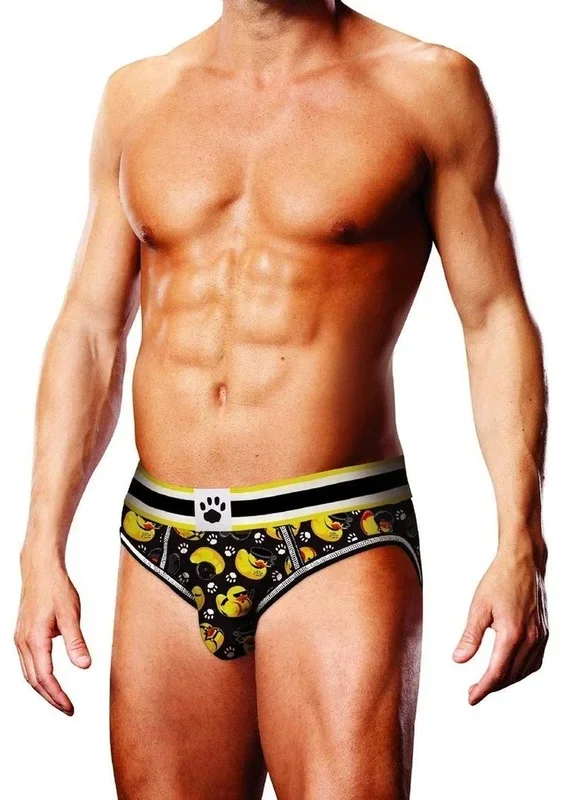 Prowler Spring/Summer 2023 BDSM Rubber Ducks Open Brief – XXLarge – Black/Yellow