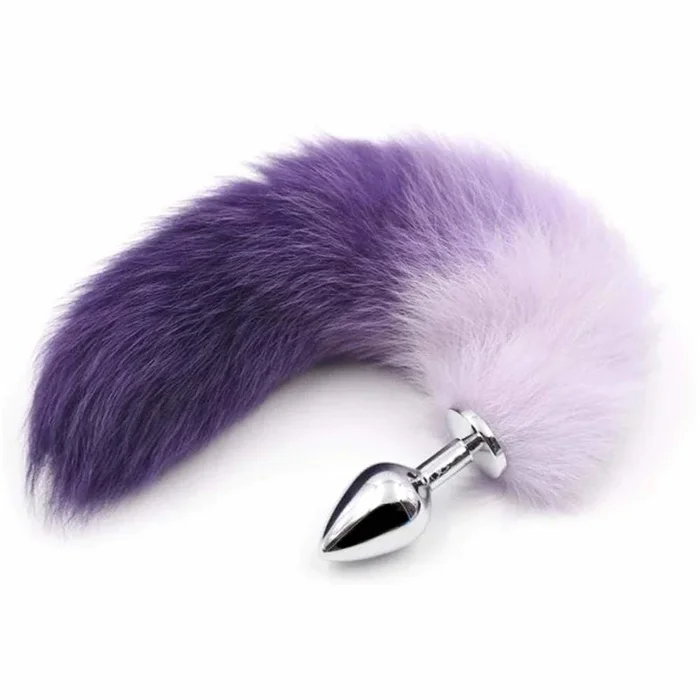 Purple Cat Tail Plug 15″
