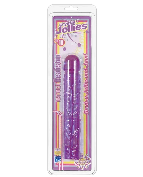 Purple Crystal Jellies Classic Dildo