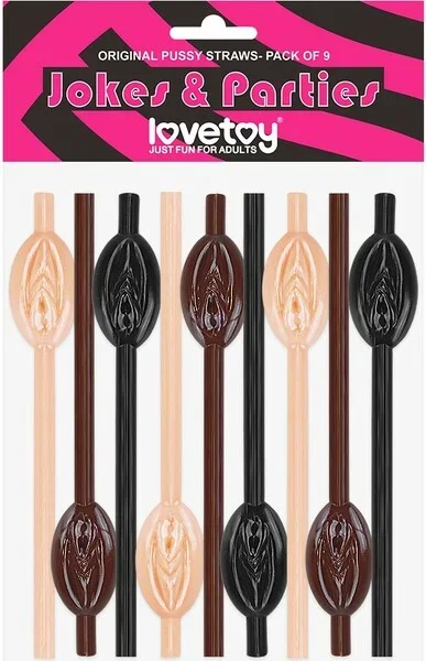 Pussy Straws (Flesh, Brown, Black)