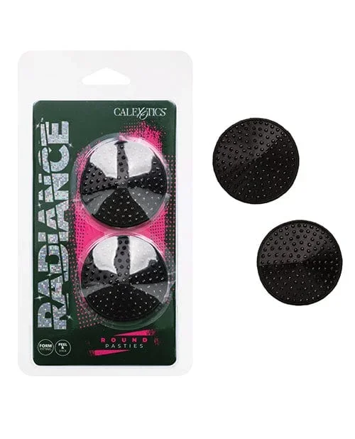 Radiance Round Pasties Black O/s