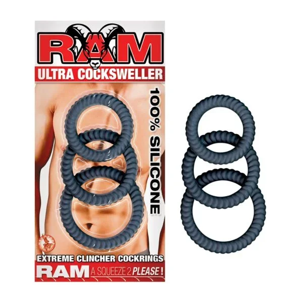 Ram Ultra Cocksweller Cockrings Black