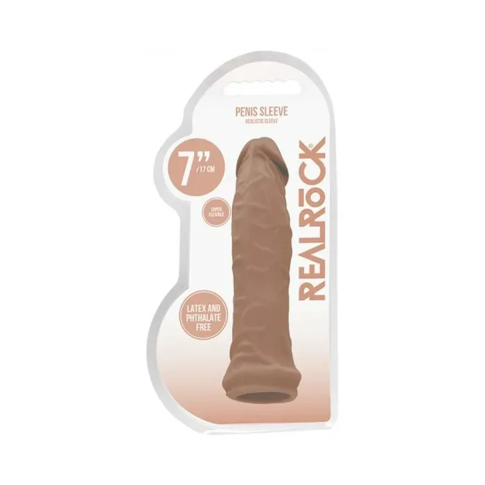 Real Rock Penis Extender – 7″ – 17 Cm – Mocha