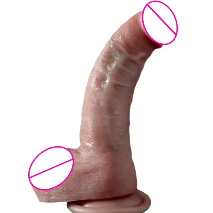 Realistischer Analdildo Butt Plug – 7 Zoll kleine Eichel aus Silikon, Sexspielzeug für Frauen