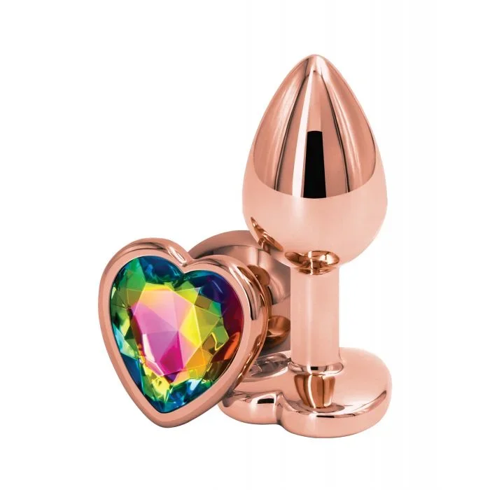 Rear Assets Rose Gold Heart Small – Rainbow