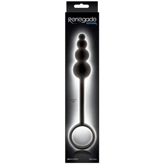 Renegade “Ripcord” Anal Plug -Black