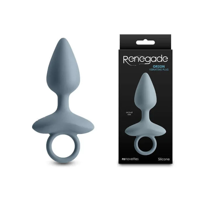 Renegade Orion – Grey – 13 cm USB Rechargeable Vibrating Butt Plug