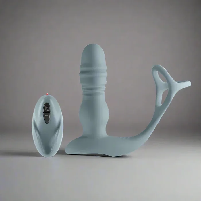 Renegade The Handyman C-Ring & Prostate Massager w/Remote – Gray