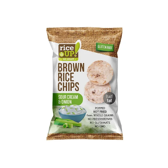 Rice Up Cream & Onion Brown Rice Chips