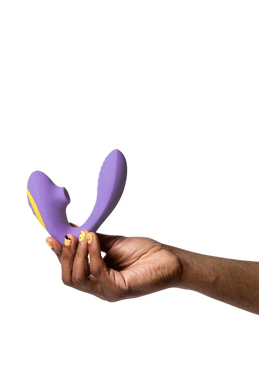 Romp – Reverb Dual Vibrator with Clitoral Suction – Purple