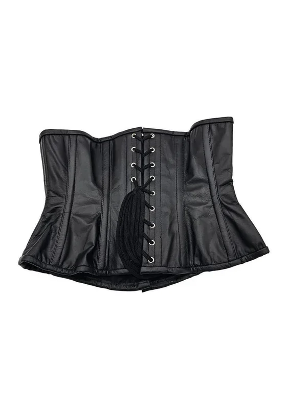Rouge Leather Corset – Large/XLarge – Black