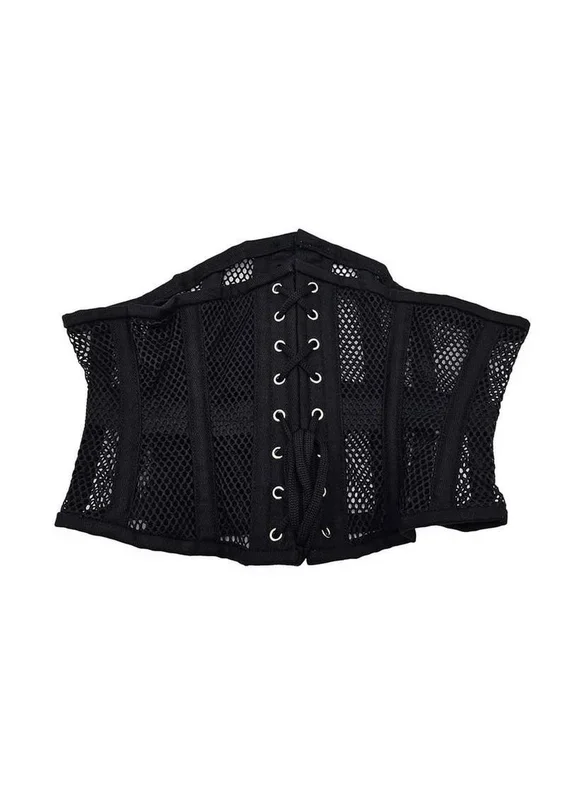 Rouge Mesh Corset – Large/XLarge – Black