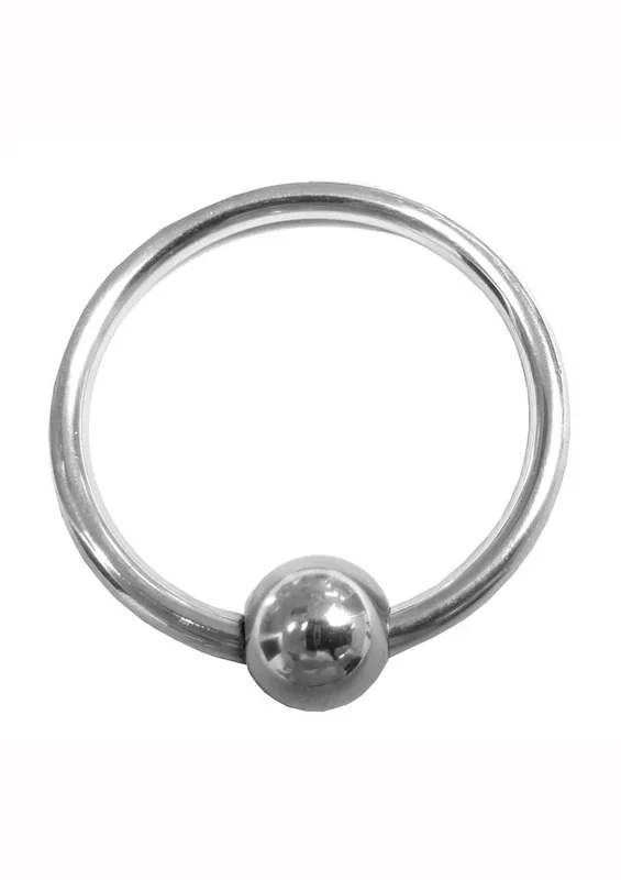 Rouge Stainless Steel Glans Ring with Ball Cock Ring