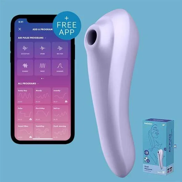 Satisfyer – Dual Pleasure App-Controlled Clitoral Air Stimulator Vibrator