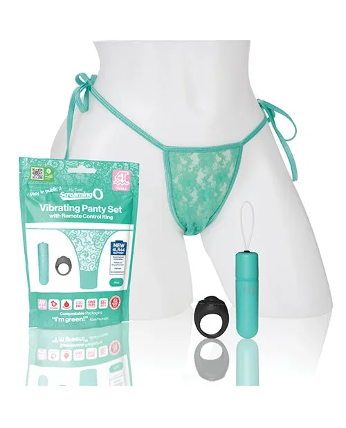 Screaming O My Secret 4T Tickle & Tease Vibrating Panty Set – Kiwi