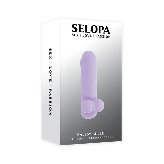 Selopa Ballsy Bullet Rechargeable with Sleeve Purple