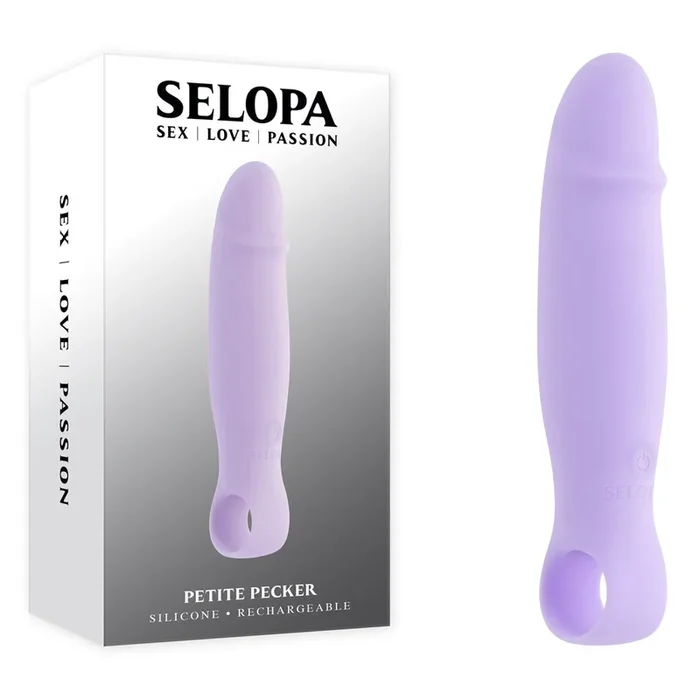 Selopa PETITE PECKER – Purple 11.7 cm USB Rechargeable Mini Vibrator