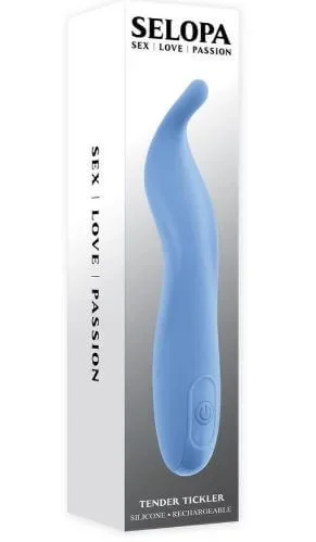 Selopa Tender Tickler Rechargeable Silicone Vibrator – Blue