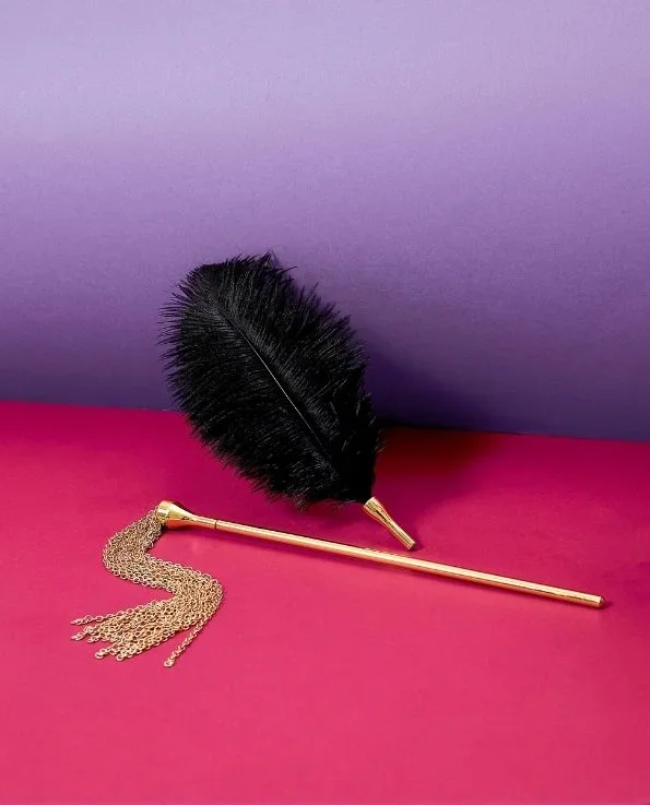 Sensual Teaser Duo – Gold Chain & Tickler