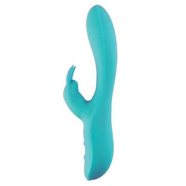 Sensuelle Brandii 10 Function Double Motor Flexible Saft Vibrator – Tiffany Blue