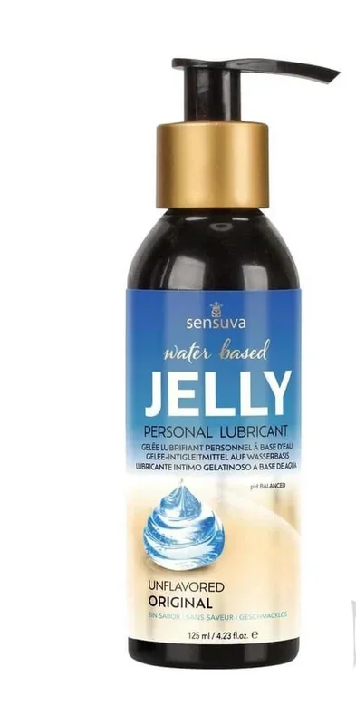 Sensuva Jelly Water-Based Personal Lubricant 125ML – Extra-Thick, Toy-Friendly