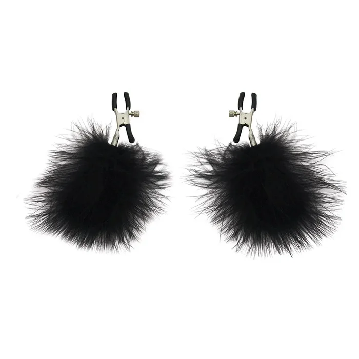 Sex & Mischief Adjustable Feathered Nipple Clamps