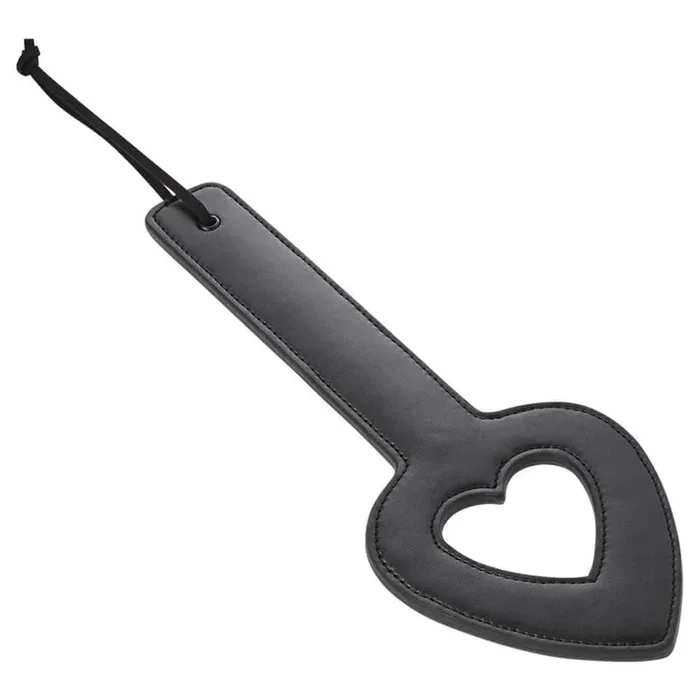 Sex & Mischief Shadow Heart Paddle – Black Paddle