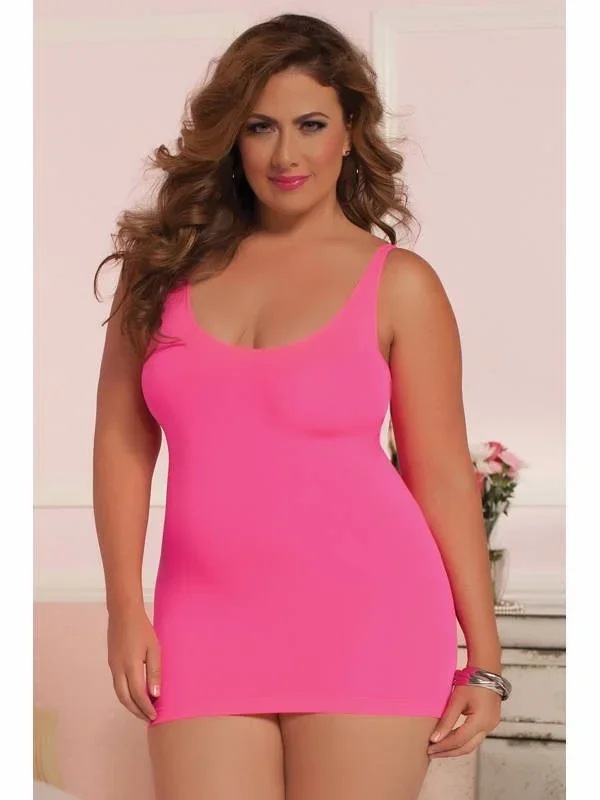 Sexy Back Seamless Dress STM-9865Xp-OSX-Pink