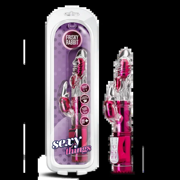 Sexy Things By Blush® | Frisky Rabbit Pink 9-Inch Rabbit Vibrator