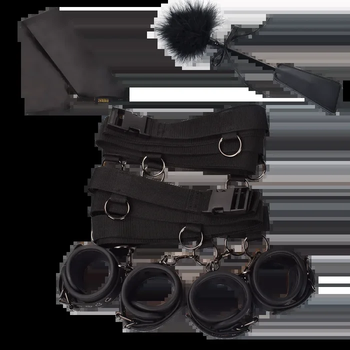 Shaki Titan Series | Adjustable Wrist to Ankle Bed Restraints Plus Set