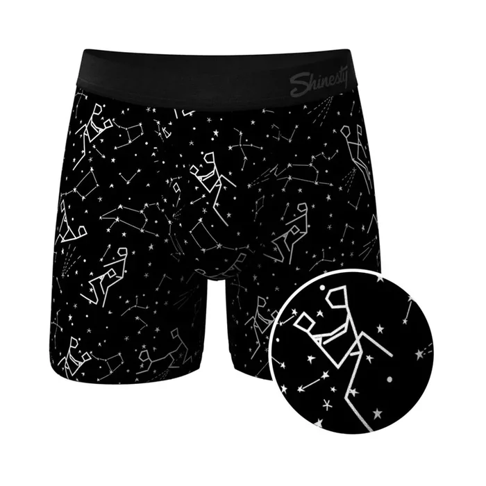 Shinesty The Big Bang Glow-in-the-Dark Constellation Ball Hammock Pouch Underwear with Fly L