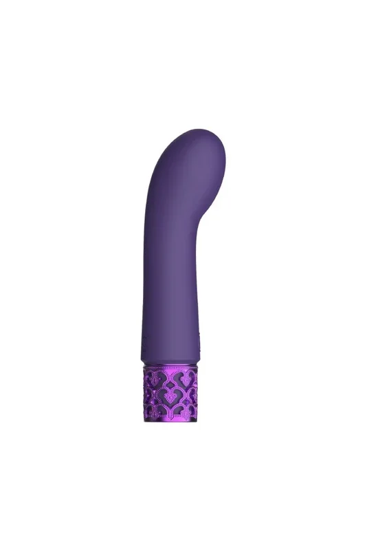 Shots – Royal Gems – Bijou Rechargeable Silicone Bullet Vibrator – Purple