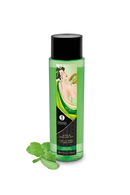 Shunga – Bath & Shower Gel – Sensual Mint – 12.5oz