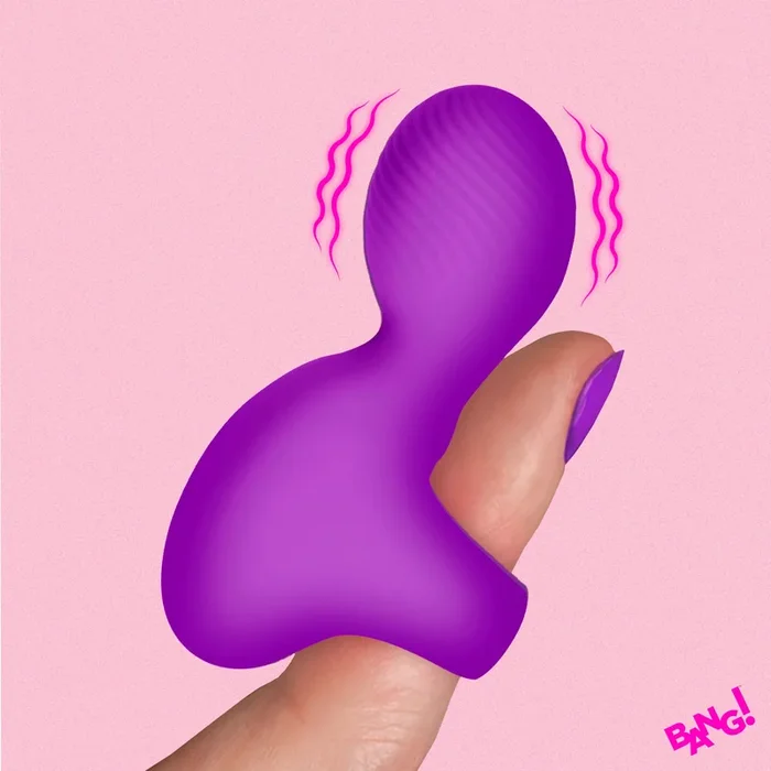 Silicone Finger Vibrator – Purple