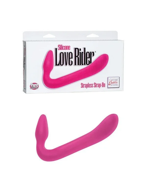 Silicone Love Rider Strapless Strap-On – Pink